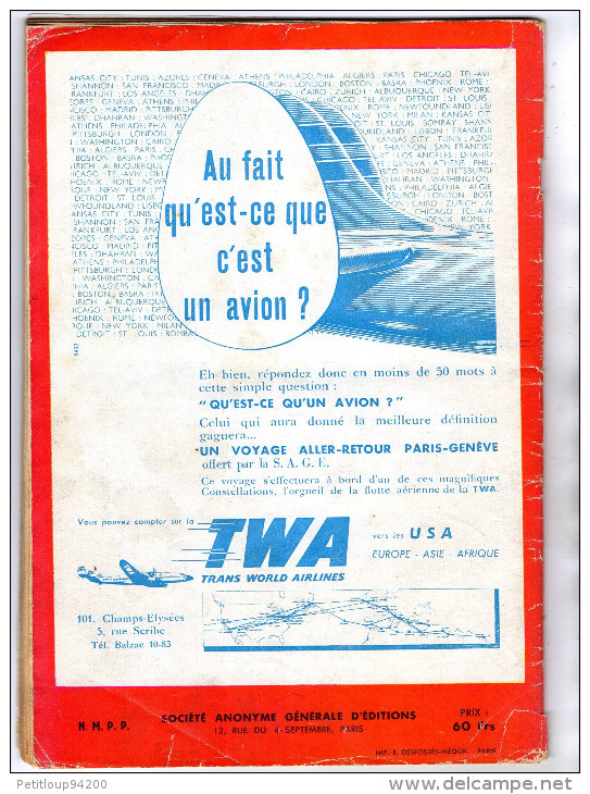 ALBUM IMAGES HISTOIRE COMPLETE DE L'AVIATION   Album Pour Collectionner les Vignettes  ANNEE1952