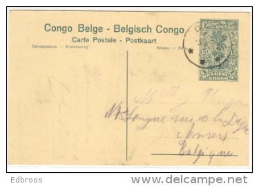 BC Belgisch Congo/ CB Congo Belge Entier/ Postwaardestuk N° 61 Zicht/ Vue N° 81. Circulée/ Gelopen. Zie/voir Scan. - Enteros Postales