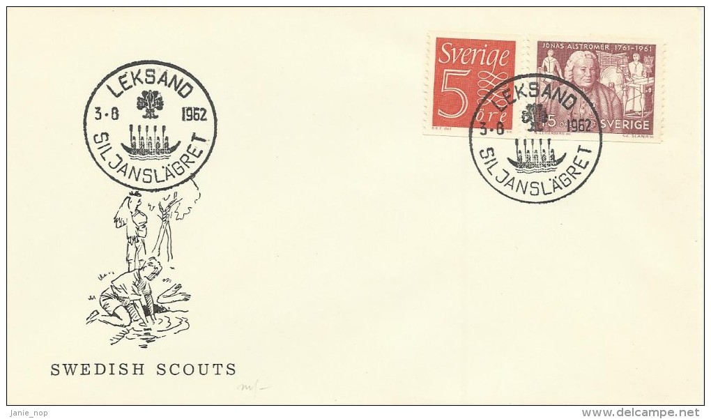 Sweden 1962 Leksand  Swedish Scouts Souvenir Cover - Storia Postale