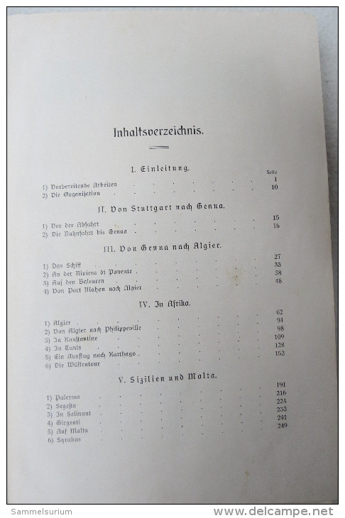 Franz Bonora "Deutsche Mittelmeerreise" Von 1906 - Andere & Zonder Classificatie