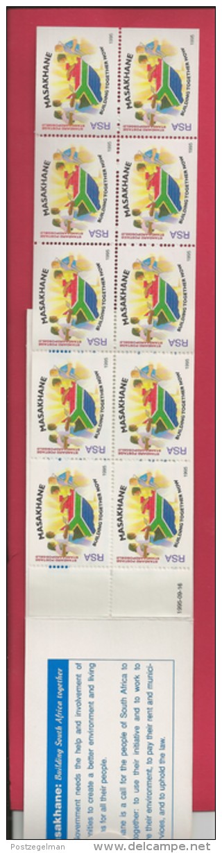 SOUTH AFRICA, 1995, MNH, Booklet 14, Masakhane (big), Nr. 915, F3793 - Markenheftchen