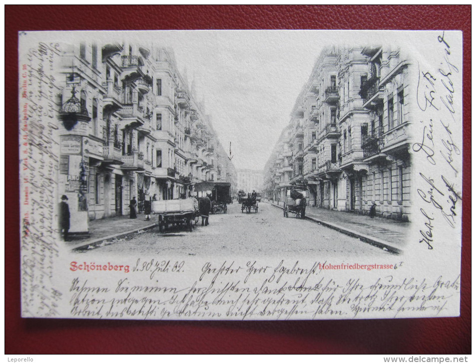 AK BERLIN SCHÖNEBERG Hohenfriedbergstrasse 1902  ///  D*12863 - Schoeneberg