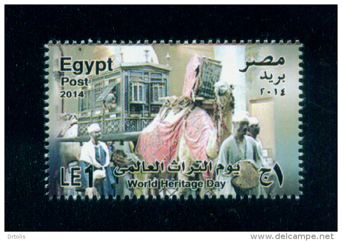 EGYPT / 2014 / OLD WEDDING CEREMONY / CAMEL / WORLD HERITAGE DAY / AGRICULTURAL MUSEUM-EGYPT / MNH / VF - Ungebraucht