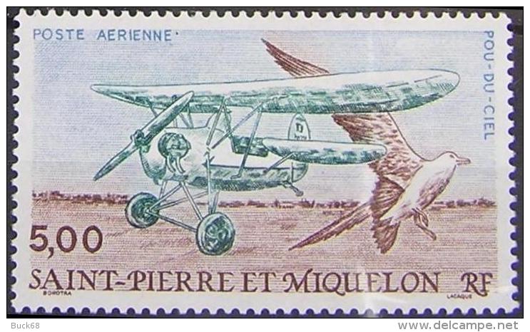 SAINT-PIERRE-ET-MIQUELON Poste Aérienne 69 ** MNH Avion Plane  Pou Du Ciel Sous La Faciale - Nuovi