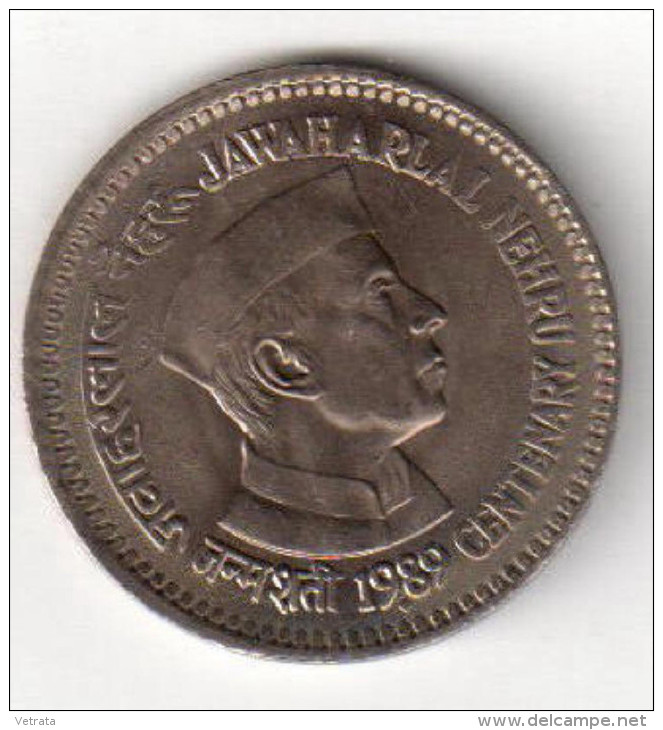 Pièce : Inde , 1 Rupee (Nehru) 1989 - Indien