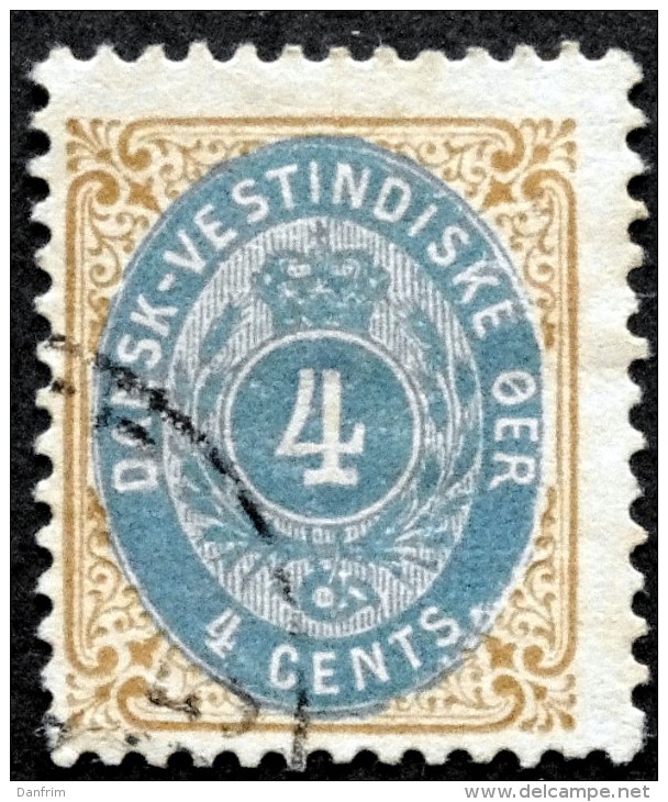 Danish West Indies 1901   Minr.18 II   (O)  ( Rahmen Kopfstehend ( Lot 1353 ) - Antilles