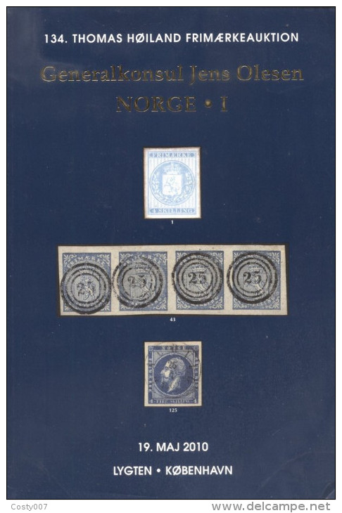 Thomas Hoiland 2010 Auction Book No. 134, Norway, 19.05.2010, 76 Colour Pages - Auktionskataloge