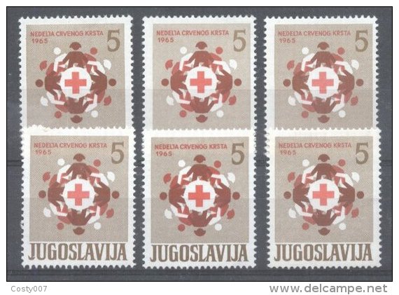 Yugoslavia 1965 Red Cross X 6, MNH AM.138 - Nuovi