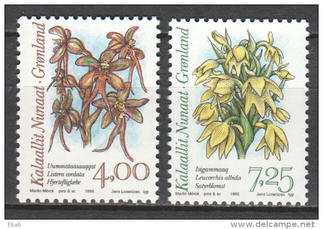 Greenland Gronland 1995 Mi 256-257 MNH FLOWERS - Neufs