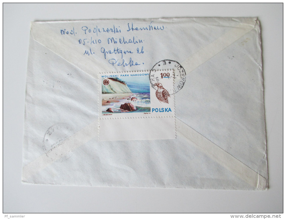 Polen 1976 Registered Letter Jozefow K. Otwocka 3. Nach München. Michel Nr.2351 Mehrfachfrankatur 10er Einheit Bogenrand - Storia Postale