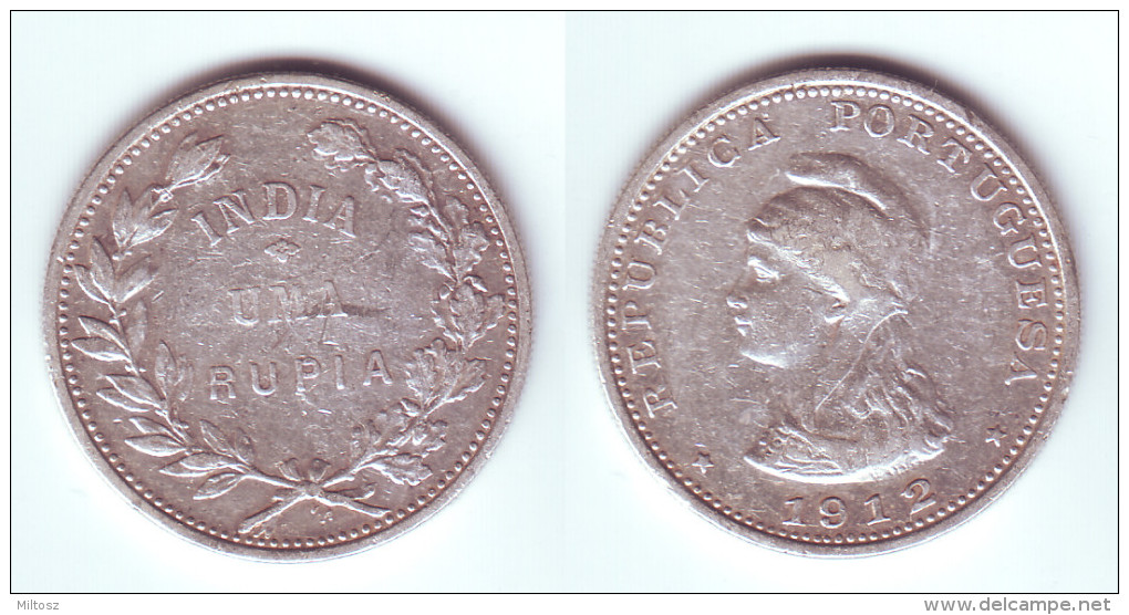 India Portuguese 1 Rupia 1912 (1912/1) - Indien