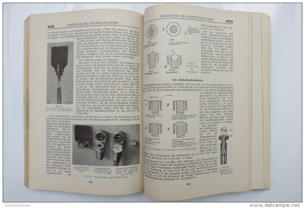 "AEG Hilfsbuch für elektrische Licht- und Kraftanlagen" von 1939