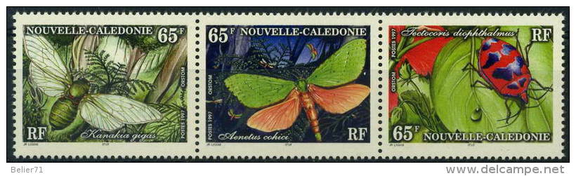 France, Nouvelle Calédonie : N° 731 à 733 Xx Année 1997 - Unused Stamps