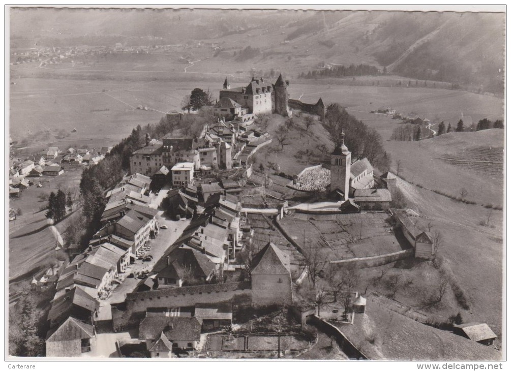 SUISSE,SWITZERLAND,SWISS, HELVETIA,SCHWEIZ,SVIZZERA , FRIBOURG,GRUYERES,prés Bulle,vue Aérienne - Bulle