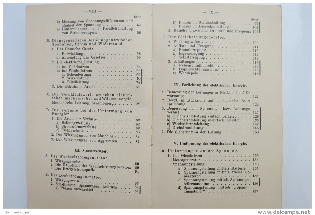 Benedikt Gruber "7 Formeln Genügen Im Elektrohandwerk", Von 1938 - Techniek