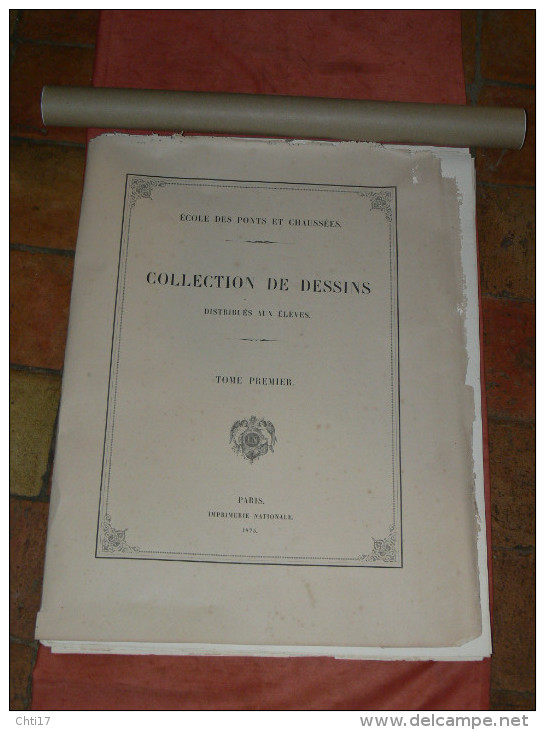 Architecture - PARIS GALERIE DES MATIERES PREMIERES EN ALUMINIUM 1875  METIER ARCHITECTE DESSIN ECOLE IMPERIALE PONTS ET CHAUSSEES