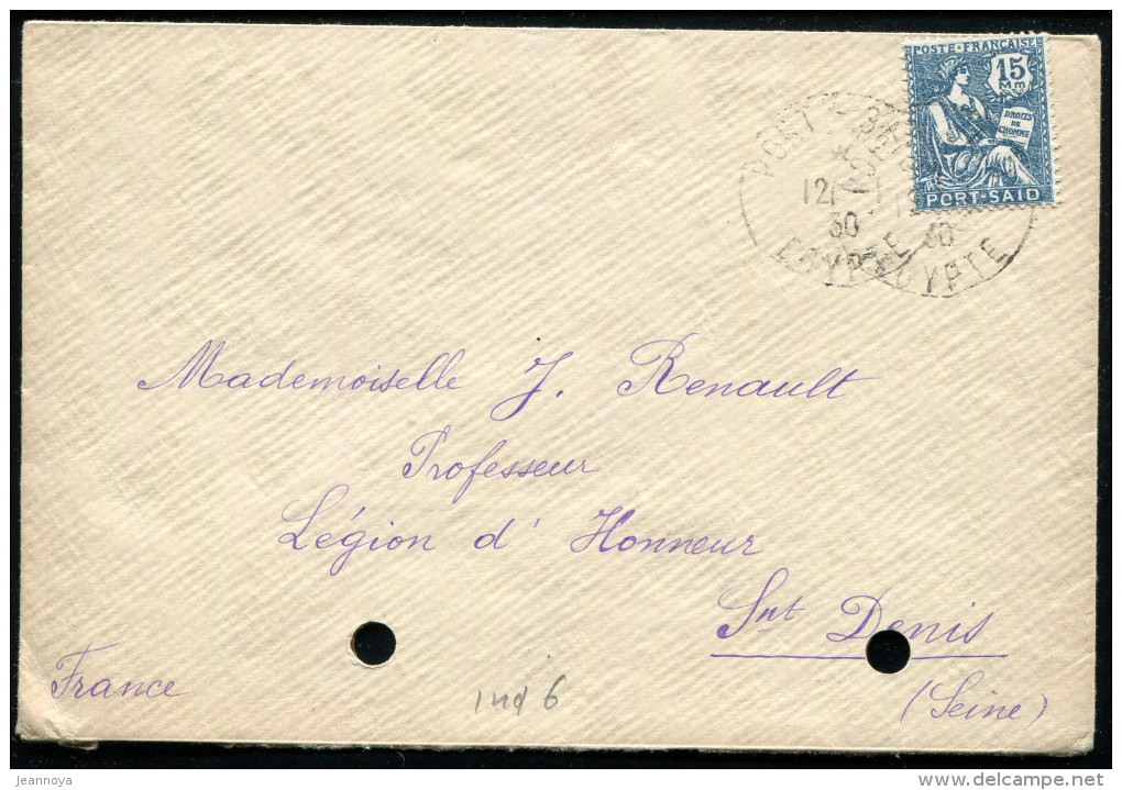 PORT SAID - N° 81 /LETTRE OBL. PORT SAID LE 12/1/1930, POUR LA FRANCE - TB - Autres & Non Classés