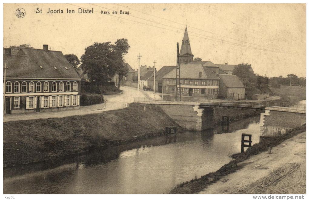 BELGIQUE - FLANDRE OCCIDENTALE - BEERNEM - SINT JORIS TEN DISTEL (JOORIS) - Kerk En Brug. - Beernem