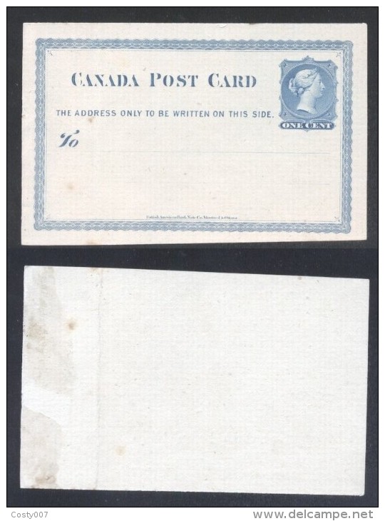 Canada - Postal History Rare Old Postcard UNUSED D.937 - 1860-1899 Victoria