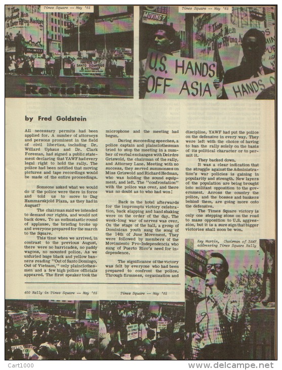 THE PARTISAN 1965 Magazine Of Youth Against War & Fascism - Sociology/ Anthropology