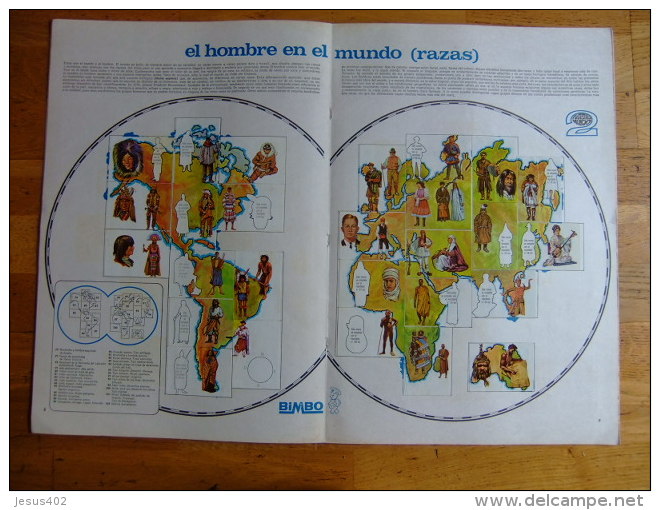 3 ALBUMES COMPLETOS COLECCION BIMBO NUESTRO MUNDO 617 CROMOS AÑO 1968 VER FOTOS