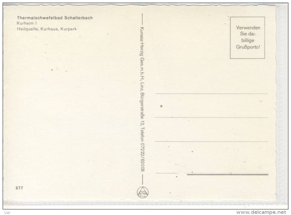 BAD SCHALLERBACH - Mehrbildkarte Mit Kurheim I, Heilquelle, Kurpark ... - Bad Schallerbach