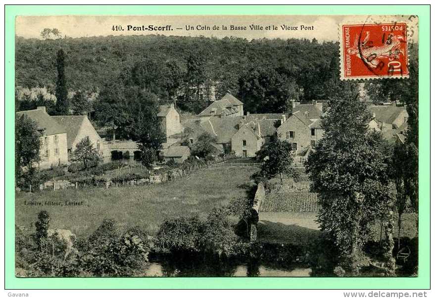 56 PONT-SCORFF - Un Coin De La Basse Ville Et Le Vieux Pont - Pont Scorff