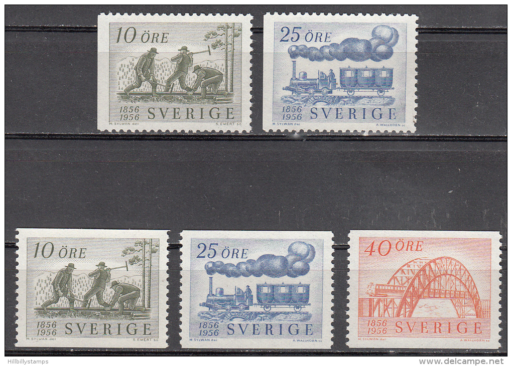 Sweden     Scott No.  494-98     Mnh      Year  1956 - Neufs