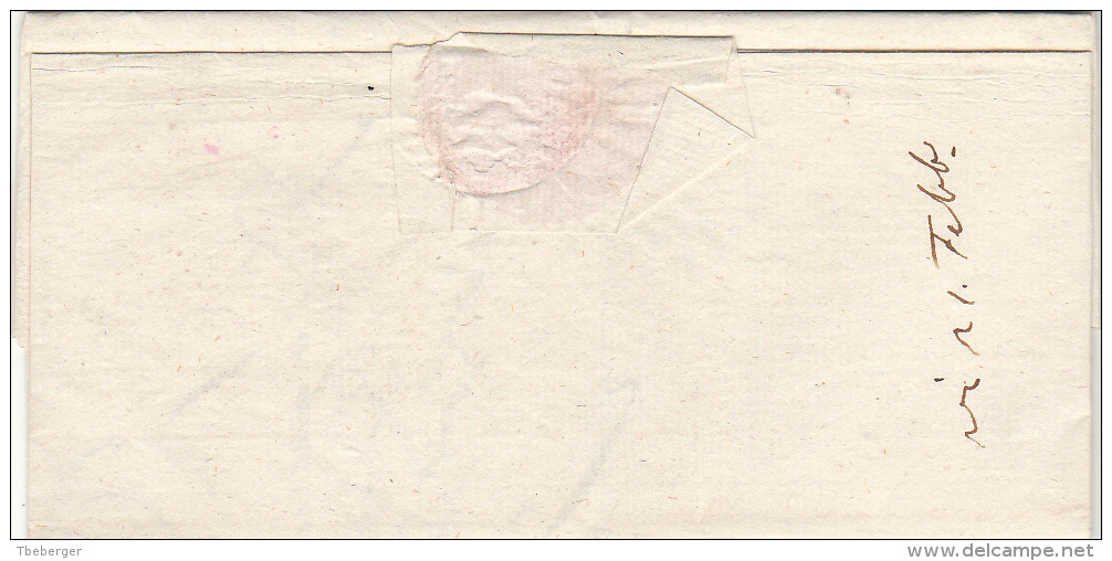 Österreich Austria Italy Triest Trieste 1826 Faltbrief Compl. Entire Letter With Red ´KKGAP Görz´ To Trieste (j04) - ...-1850 Vorphilatelie