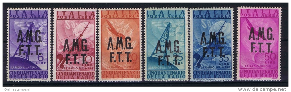 Italy: AMG FTT  Triest A Sa  7-12 Mi 28 - 33 , MNH/**  Airmail - Luchtpost