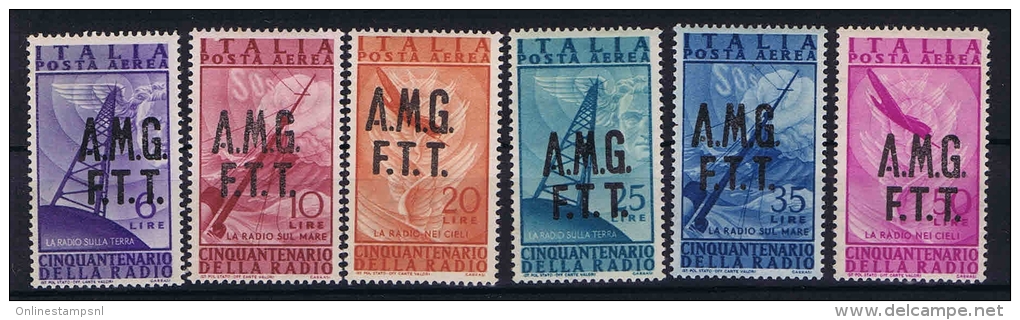 Italy: AMG FTT  Triest A Sa  7-12 Mi 28 - 33 , MNH/**  Airmail - Airmail