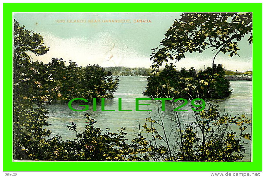 GANANOQUE, ONTARIO - 1000 ISLANDS - SOUVENIR MAILING CARD - TRAVEL IN 1908 - - Gananoque