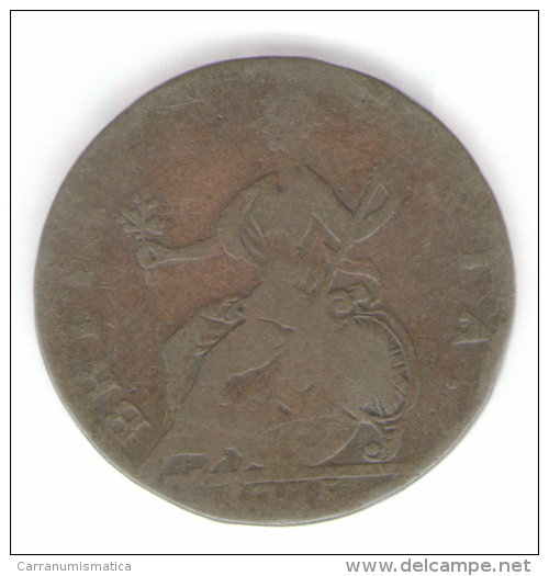GREAT BRITAIN / GRAN BRETAGNA - George IV - 1/2 PENNY ( 1775 ) Copper - B. 1/2 Penny