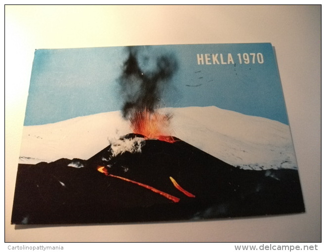 STORIA POSTALE FRANCOBOLLO COMMEMORATIVO Islanda Hekla 1970 - Island