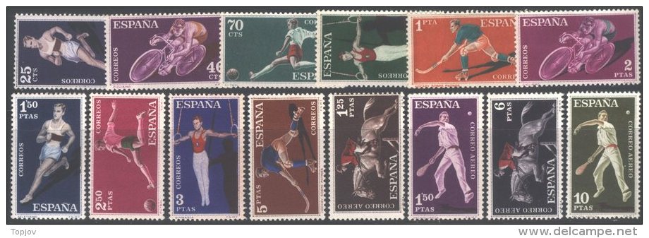 ESPANA - SPAIN  - SPORT. - CYCLING - HORSE - GYMNASTIC - FOOTBALL - PELOTA - MNH **- 1960 - Hockey (su Erba)