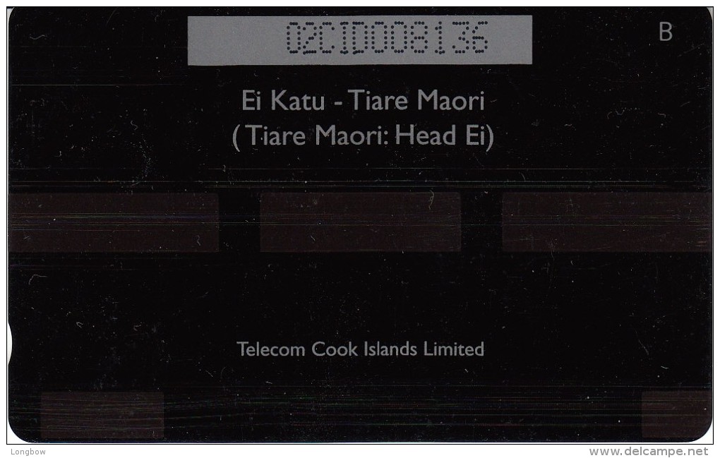 COOK ISLANDS G.P.T. - 4 - TIARE MAORI Cn. 02CID - Cook-Inseln