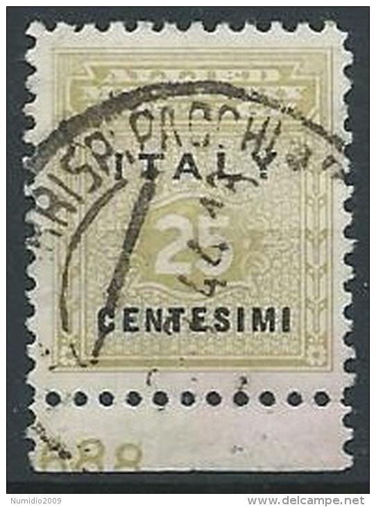 1943 OCCUPAZIONE ANGLO AMERICANA SICILIA USATO 25 CENT - ED590-5 - Anglo-american Occ.: Sicily