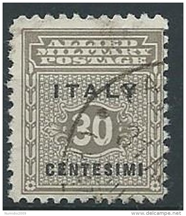 1943 OCCUPAZIONE ANGLO AMERICANA SICILIA USATO 30 CENT - ED591 - Anglo-american Occ.: Sicily