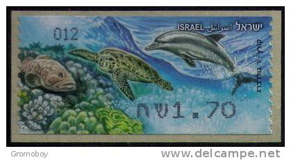 2011 Israel  Endangered Sea Creatures ATM 012 (Beer Sheva) - Viñetas De Franqueo (Frama)