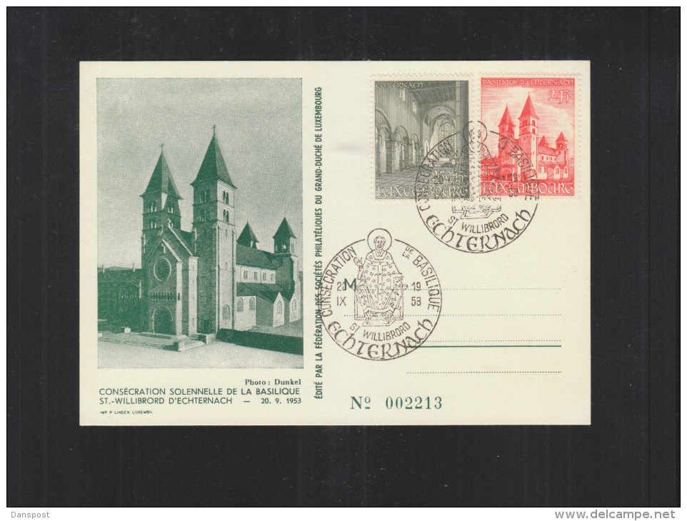 Luxemburg Consecration De La Basilique St. Willibrord Echternach - Maximum Cards