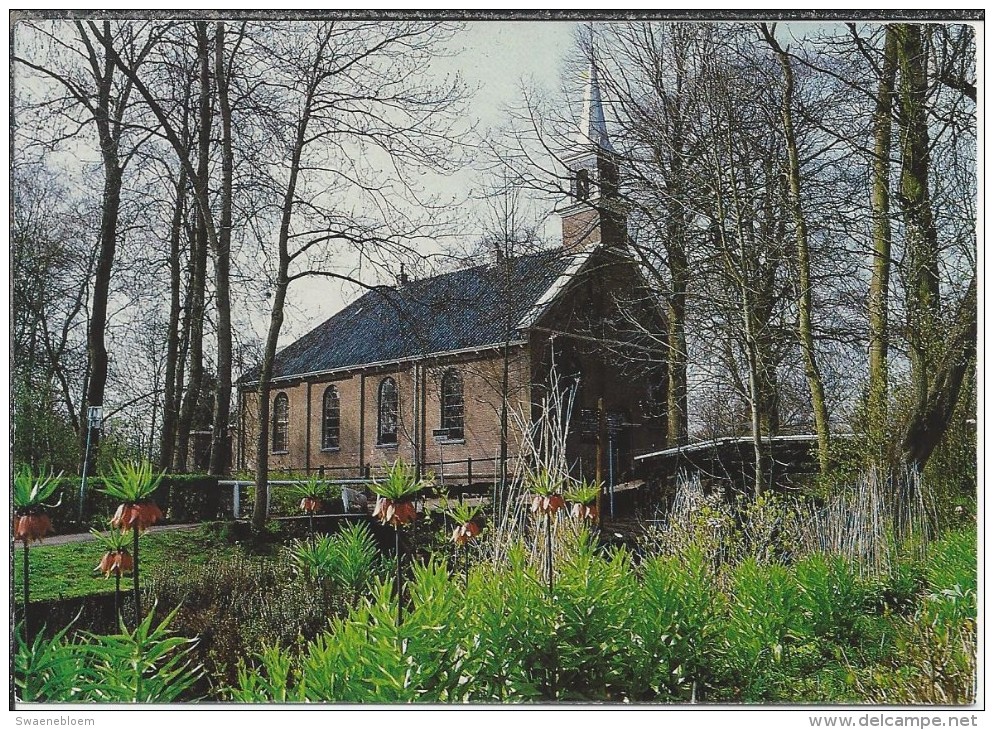 NL.- Ansichtkaart - Giethoorn. Doopgezinde Kerk. 2 Scans - Giethoorn