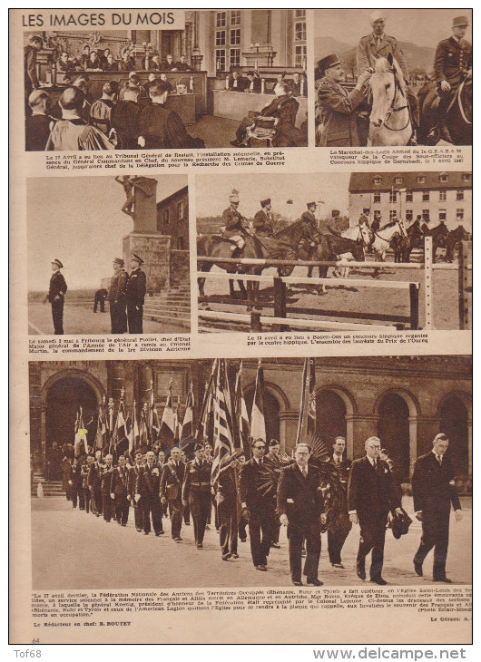 Revue Le Voyage D'inspection Du Général De Lattre De Tasissigny N°20 Mai 1947 - Französisch