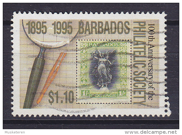 Barbados 1995 Mi. 895     1.10 $ Philatelic Cociety Stamp On Stamp - Barbados (1966-...)