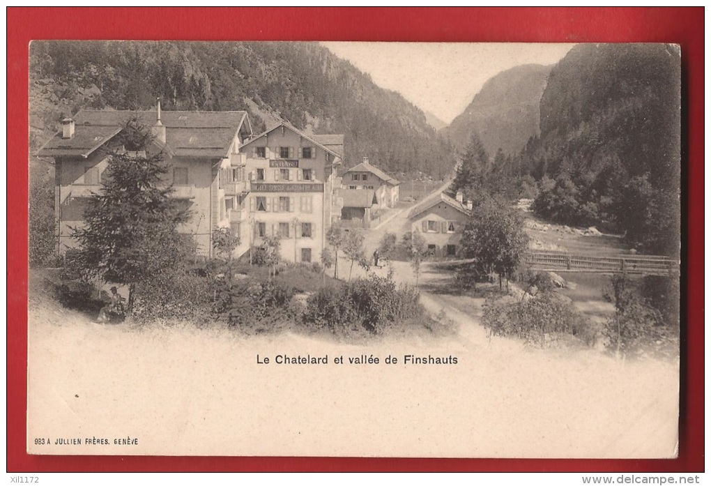 CTET-01 Châtelard Et Vallée De Finhaut Finshauts. Précurseur. Jullien 963 - Finhaut