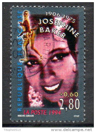 FRANCE. N°2899 Oblitéré De 1994. Joséphine Baker. - Chanteurs