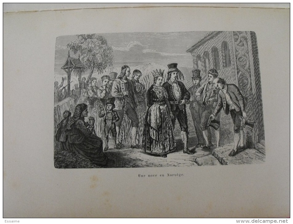 Moeurs et caractères des peuples (Europe, Afrique). Richard Cortambert. 1890. 290 pages. belles gravures