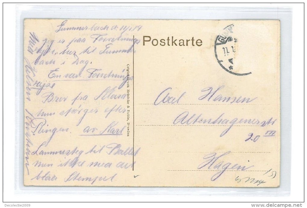 B82428 Germany North Rhine Gummersbach Kaiserstrasse Perfect Front/back Image - Gummersbach