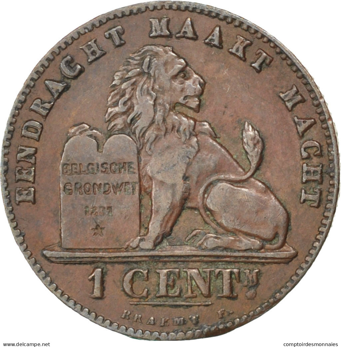 Monnaie, Belgique, Leopold II, Centime, 1907, SUP, Cuivre, KM:34.1 - 1 Cent