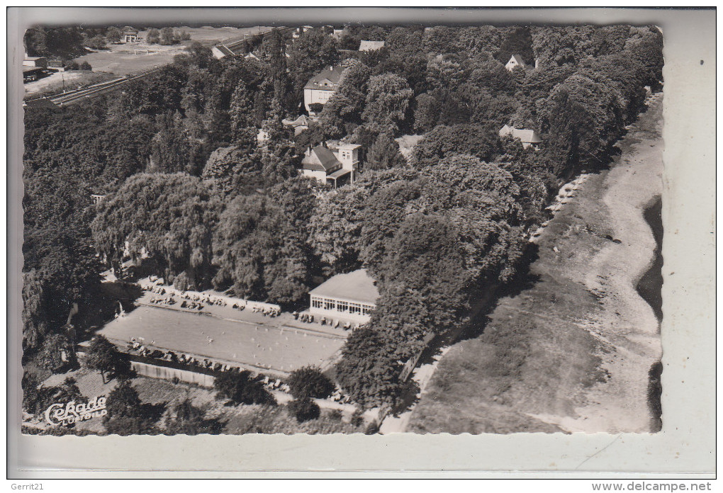 5484 BAD BREISIG - NIEDERBREISIG, Thermalschwimmbad, Luftaufnahme, 1955 - Bad Breisig