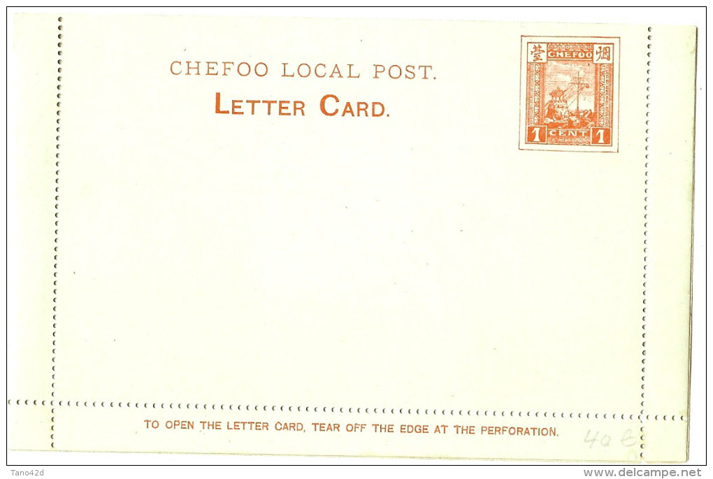 LPF4 - CARTE LETTRE CHEFOO LOCAL POST 1c - Other & Unclassified